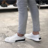 White Cloud Leather Sneakers
