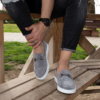 Grey Bay Leather Suede Loafers