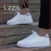 White Stitch Leather Sneakers