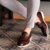 Brown Tally Leather Loafers