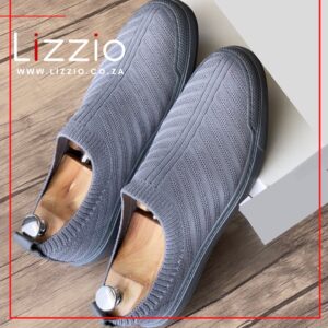 Lizzio Slip-On Knit Sneakers - Grey