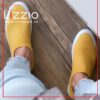 Lizzio Slip-On Knit Sneakers – Yellow