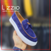 Deep Blue Captain Suede Leather Loafers
