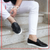 Black Zone Leather Loafers