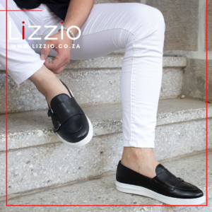 Black Zone Leather Loafers