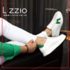 White Green Rio Leather Sneakers