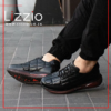 Black Sierra Men Leather Sneakers