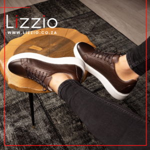 Coffee Brown Waze Leather Men Sneakers
