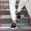 Black Zone Suede Leather Men Loafers