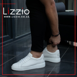White Waze Leather Men Sneakers 