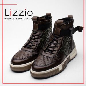Coffee Brown UFA Leather Sneaker Boots