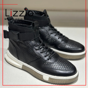 Black MIG Leather Sneaker Boots