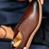 Brown Matt Lanco Men Leather Oxfords