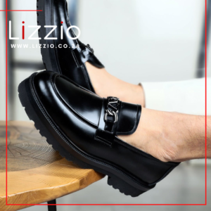 Black Mole Leather Loafers