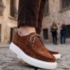 Red Brick Blaze Suede Leather Wallabee Shoes